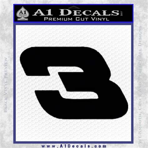 2 Pack #3 Dale Earnhardt Nascar Decal » A1 Decals