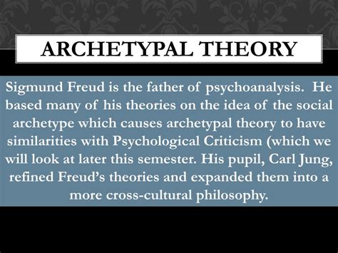 Ppt Archetypal Theory Powerpoint Presentation Free Download Id 2663417