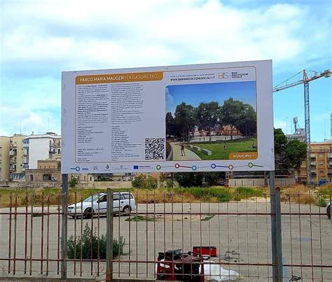 Bari Si Parte Con Il Cantiere Del Parco Dell Ex Gasometro Decaro