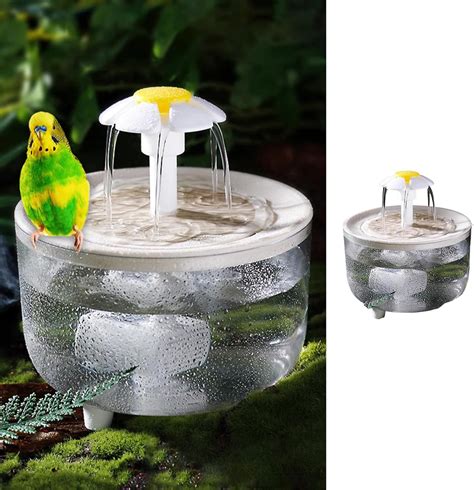 Bird Bath For Indoor Parrots Circulating Filter Fountain Cage