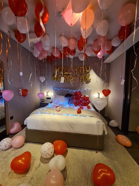 Wedding Proposal Balloon Decorations For Hotel Room Balloon Decorations