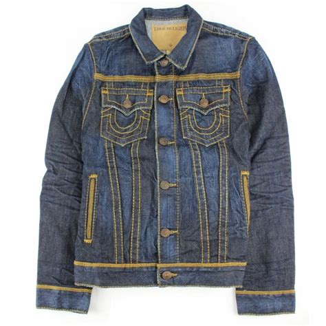 True Religion Big T Danny Jacket Dark Wave Denim Men From Onu Uk