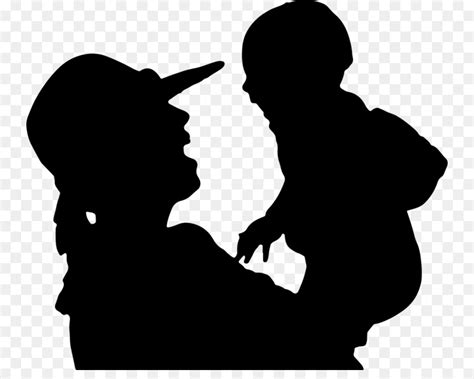 Free Mother And Child Silhouette Clip Art Free, Download Free Mother ...