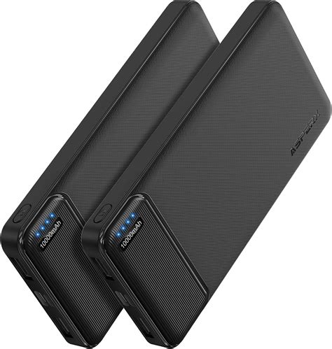 Amazon AsperX 2 Pack 10000mAh USB C Output Portable Charger Power