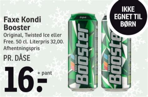 Faxe Kondi Booster Energidrik Spar November Alle Tilbudsavis