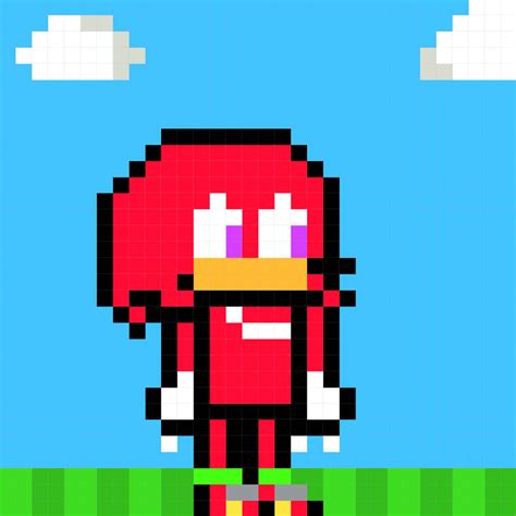 Pixel art Knuckles by Bean1219 on DeviantArt