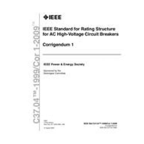 IEEE C37 04 1999 Cor 1 2009 Standard PDF STANDARD PDF SITE