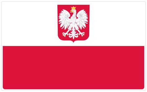 Flag of Poland (Crest) - Flaga Polski