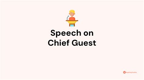 Speech on Chief Guest