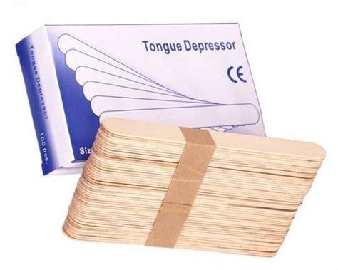 Wood Manual Disposable Tongue Depressor For Medical At Box In New