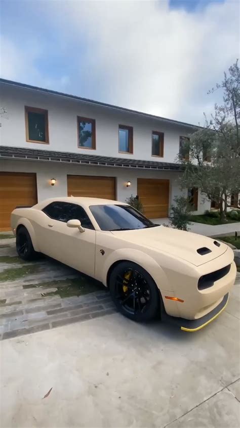 Dodge Challenger Hellcat With Desert Storm Wrap Is A Few Mods Away From