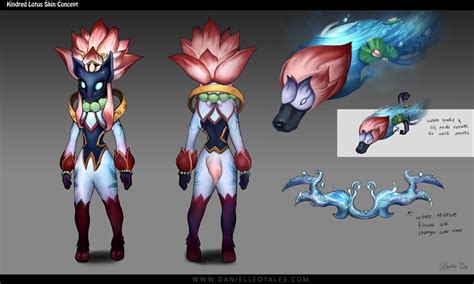 Lotus Kindred Skin Concept, Danielle Oyales | League of legends, League ...