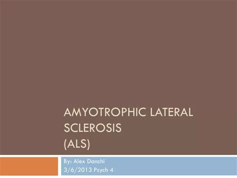 Ppt Amyotrophic Lateral Sclerosis Als Powerpoint Presentation Free