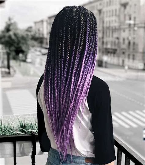 25 Hottest Purple Box Braids You Ll See In 2024