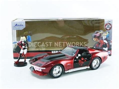 Harley Quinn 1969 Chevrolet Corvette Stingray 1 24 Jada Toys DC