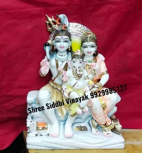 Multicolor Painted God Shiva Marble Statue For Worship At Rs 25000 In