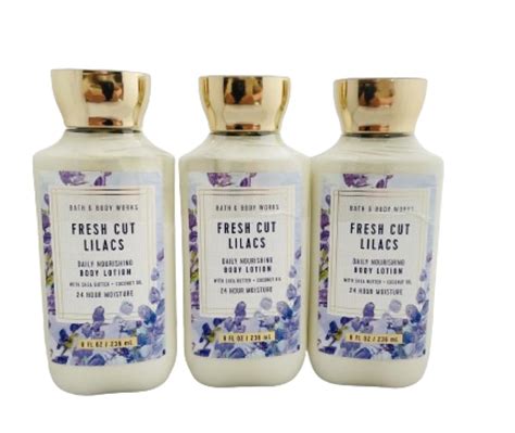 Bath And Body Works Fresh Cut Lilacs 3 Pack Body Lotion