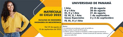 Informaci N De Matr Cula Universidad De Panam