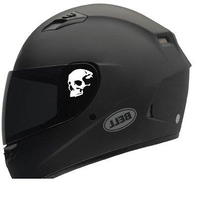 Skull helmet decals (2) Motorcycle helmet decals, Sticker Honda Harley ...