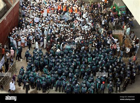 Dhaka Wari Bangladesh D Cembre Les Membres Et Partisans Du