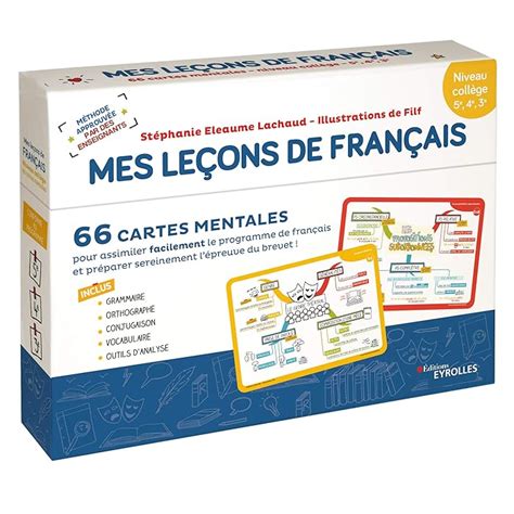 Buy EYROLLES Mes Lecons De Francais 66 Cartes 66 Cartes Mentales