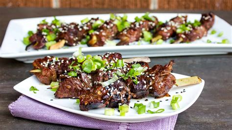 Asian Sesame Beef Skewers Marinade And Grill Recipe