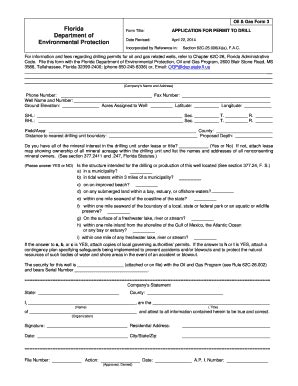 Fillable Online Dep State Fl Oil Gas Form 3 Fax Email Print PdfFiller