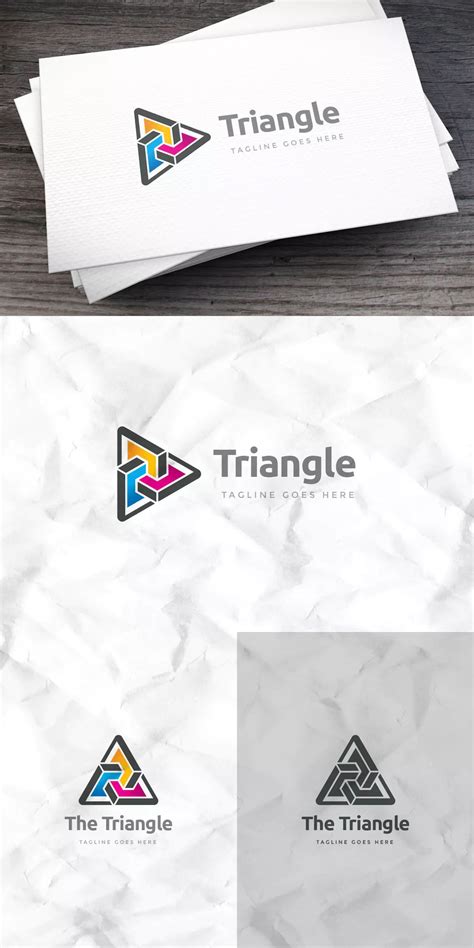 Triangle Logo Template AI, EPS Logos, Logo Branding, Construction Logo Design, Graph Design ...