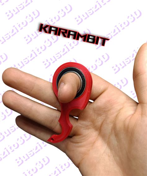 Stl File Karambit Keychain Spinner Version Pro Tiktok Keyrambit