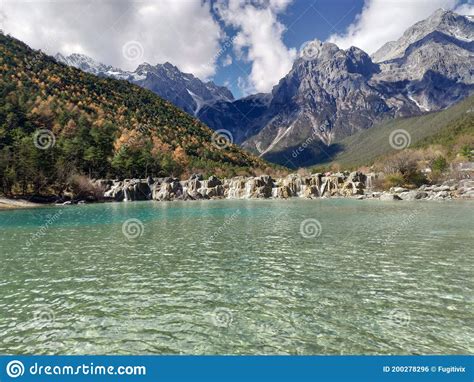 Wonderfull Waterfall at Moon Valley White Mountains Stock Photo - Image ...