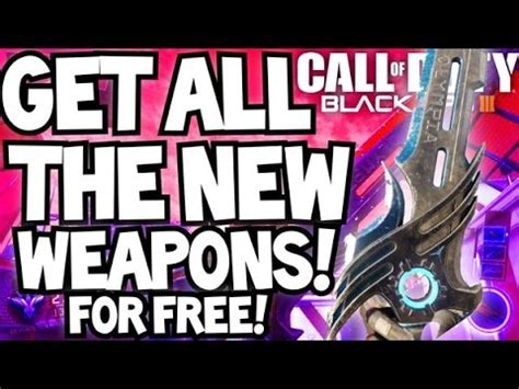 How To Get Use All New Weapons For Free Black Ops Unlock Sword