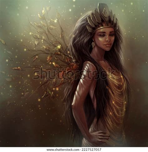 Magical Woman Princess Queen Fantasy Art Stock Illustration 2227527057 Shutterstock