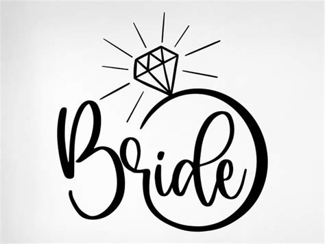 Bride Svg Bride Diamond Svg Wedding Svg Bachelorette Svg Etsy