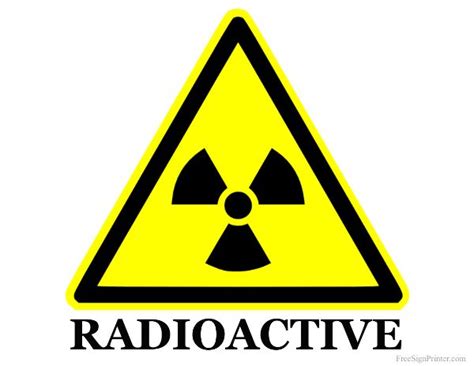 Free Printable Radiation Signs PRINTABLE TEMPLATES