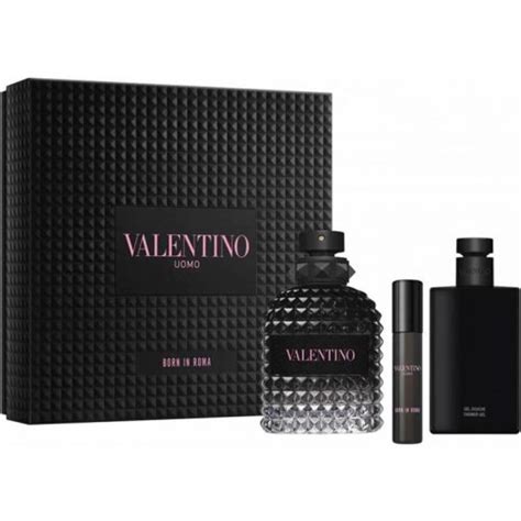 Valentino Born In Roma Uomo Gift Set Ml Edt Ml Edt Ml Shower