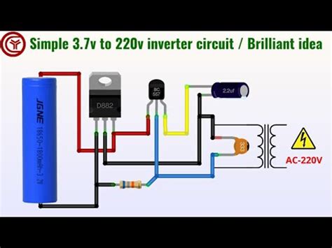 Simple V To V Inverter Circuit Youtube