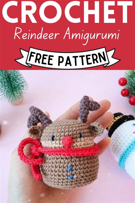 Crochet Reindeer Amigurumi Pattern For Festive Season Clairea Belle Makes