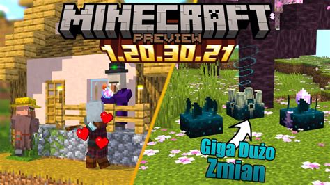 Minecraft PREVIEW 1 20 30 21 Przegląd Co Nowego GIGA DUŻO ZMIAN