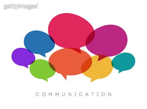 Speech Bubbles Communication Concept Vector Illustration 이미지