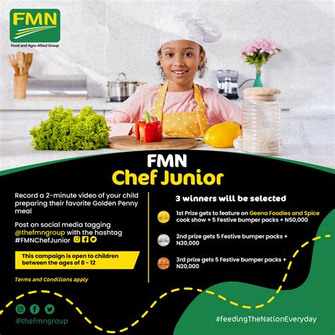 FMN Chef Junior is here! Register your Child for a Chance to be Featured on the Geena Foodies ...