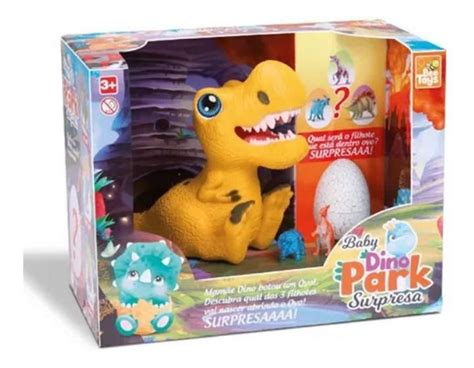 Dinossauro Brinquedo Dinopark Baby Ovo Surpresa Bee Toys 687 SHOPBR