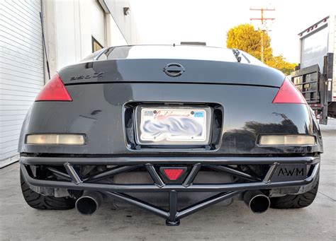 Nissan 350z Rear Bumper Bash Bar W Integrated Jack Point Awm All