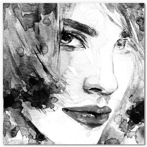 Tableau Déco Portrait Femme Noir Et Blanc Portraits Pinterest