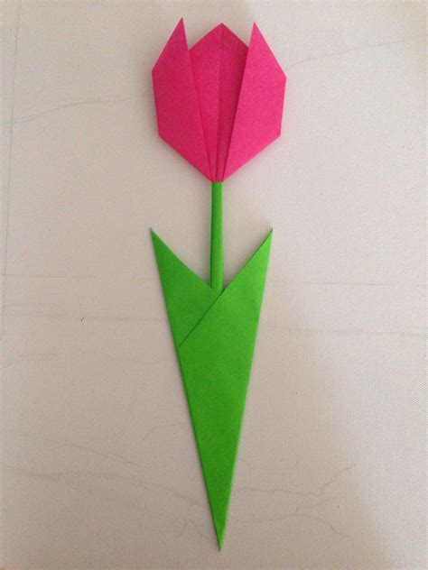 DIY Origami Tulip A Mother S Day Gift From My Daughter Origami