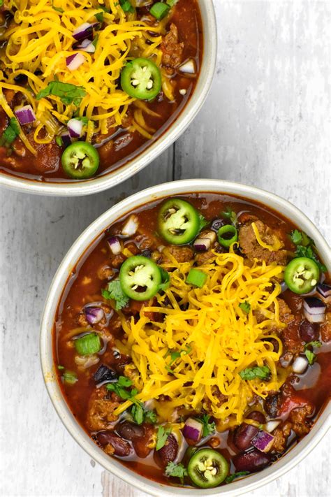 Ground Turkey Chili (Slow Cooker or Stove Top) - GypsyPlate