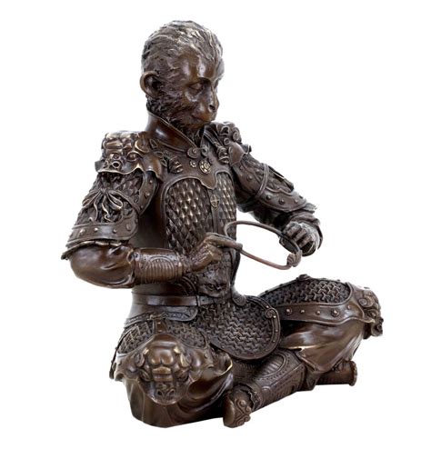 Kunst Ambiente Sun Wukong Figur Konig Der Affen Krieger Skulptur