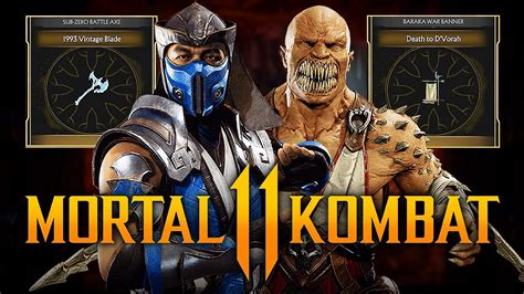 Mortal Kombat 11 New Krypt Event For Sub Zero And Baraka W Rare Kombat League Gear Event 33