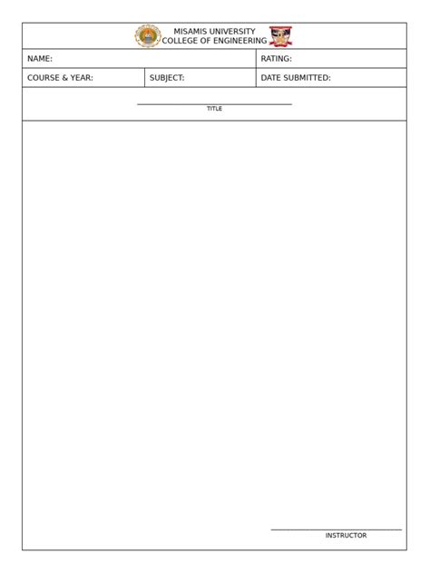 activity template