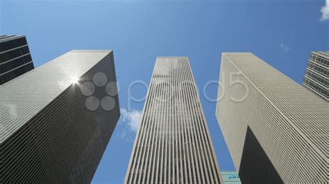 Skyscraper Tall Corporate Office Buildings Timelapse Stock Footage