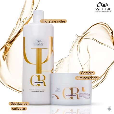 Kit Wella Oil Reflections Mask Duo Salon Beleza Na Web